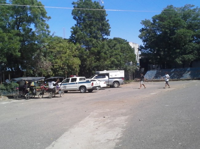 Nicaragua Border. Lots of paperwork.