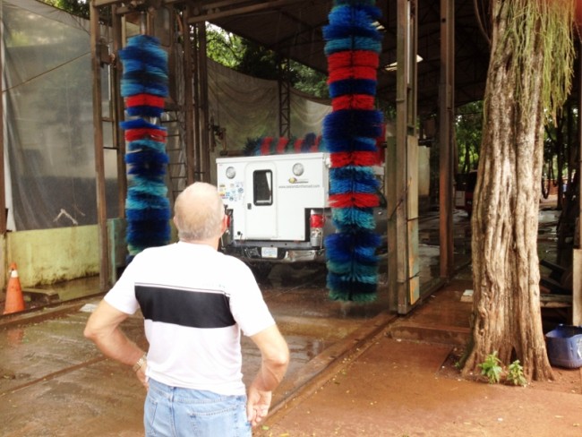 We were told this is the best truck wash in South America