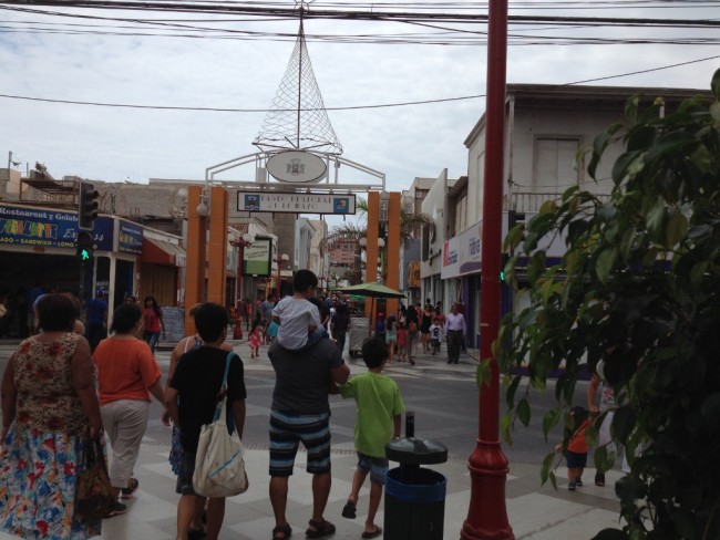 The shopping district