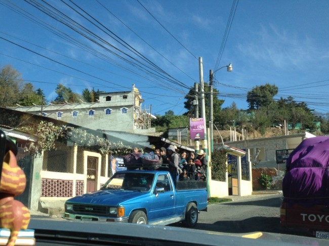 We counted 17 people plus fright in one of these passenger trucks