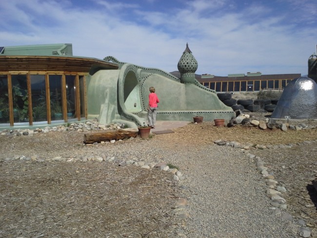 The Earthship display. 