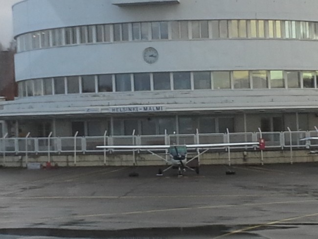 The terminal at Helsinki - Malmi Airport